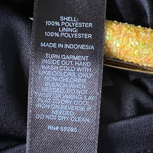 Express Women’s Red Black Sequin V-Neck 3/4 Sleeve Mini Party Dress Size 0 👗 - Picture 9 of 10